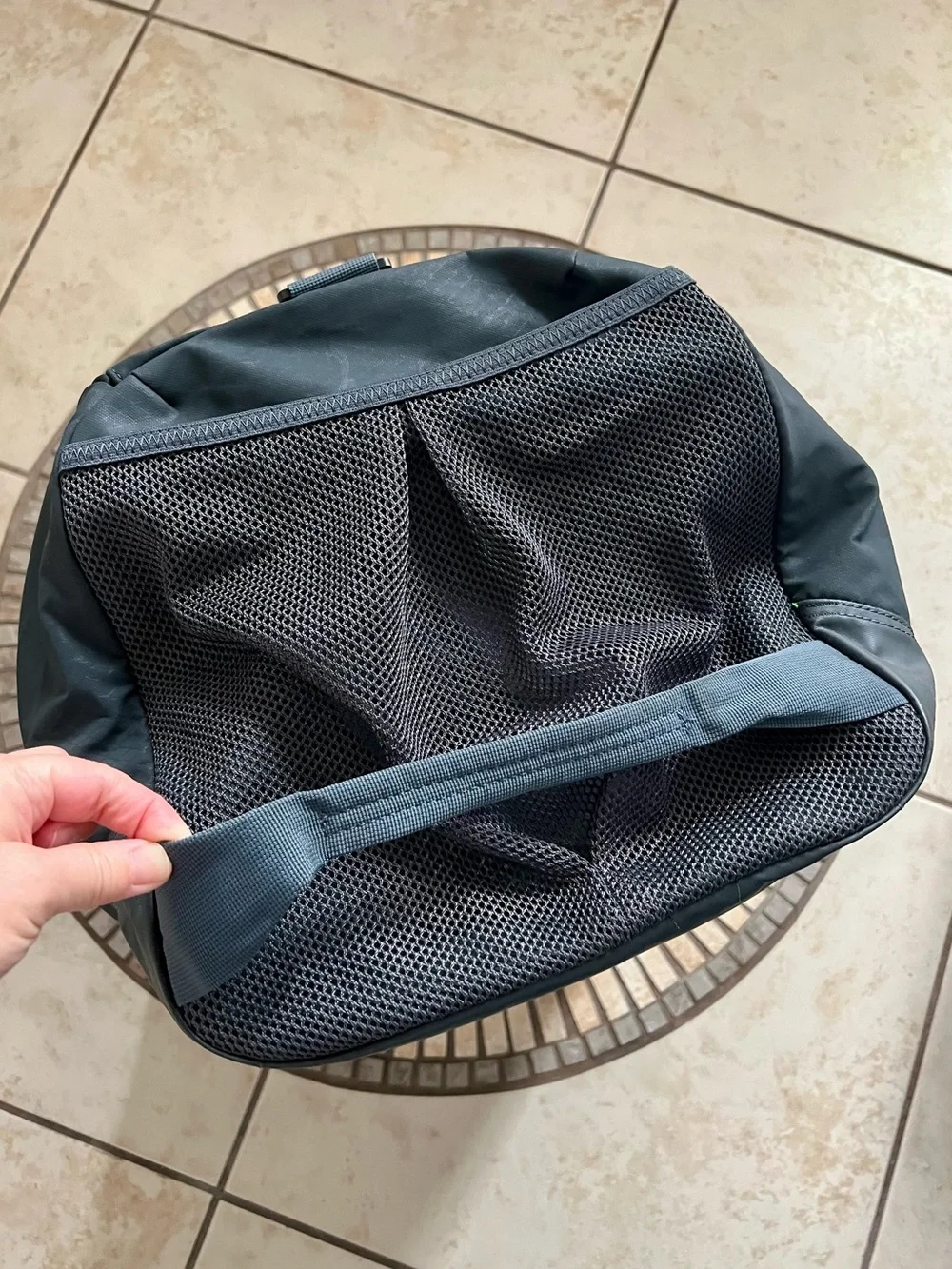 Nike Duffel Bag with Neon Lime Detail